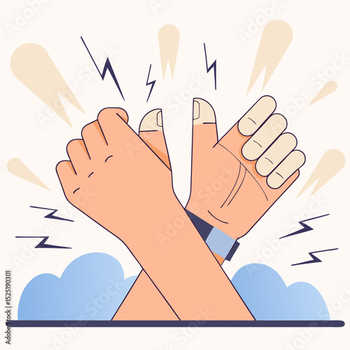 Two hands are high in the air, celebrating a victory or achievement with enthusiasm and joy. High fives and applause indicate support and encouragement between friends or team members.