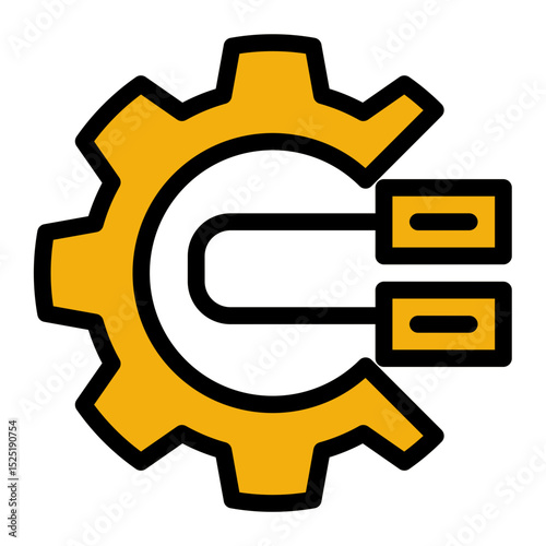 Organizational Streamline Icon - Glyph Color Lineal Style for Management & Development.