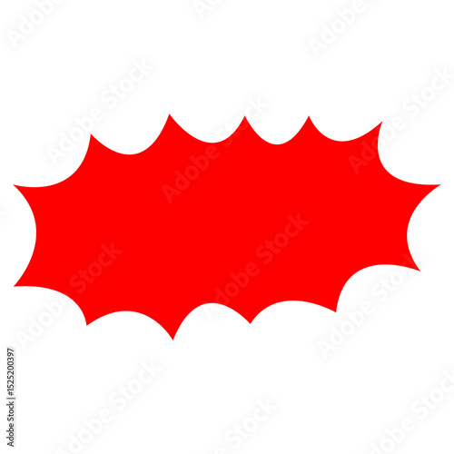 Wallpaper Mural red glossy speech bubble Torontodigital.ca