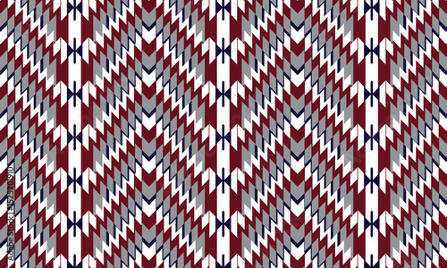 Haku Geometric Moroccan Tribal.seamless pattern. Native ornament. Ethnic South Western decor style. Boho ornament. Mexican blanket, rug. Woven carpet . Print.pillowcase.chair