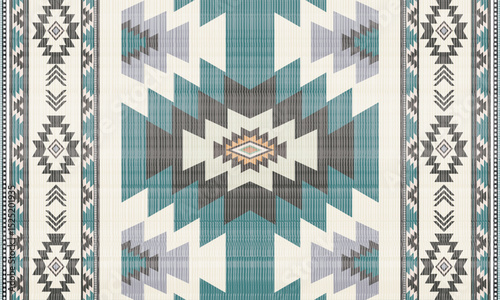 Navajo tribal vector seamless pattern. Native American ornament. Ethnic South Western decor style. Boho geometric ornament. Vector seamless pattern. Mexican blanket, rug. Woven carpet illustration