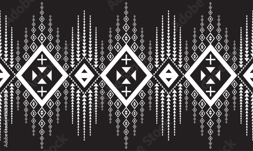 Haku Geometric Moroccan Tribal.seamless pattern. Native ornament. Ethnic South Western decor style. Boho ornament. Mexican blanket, rug. Woven carpet . Print.pillowcase.chair