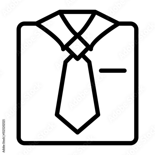 shirt with tie icon