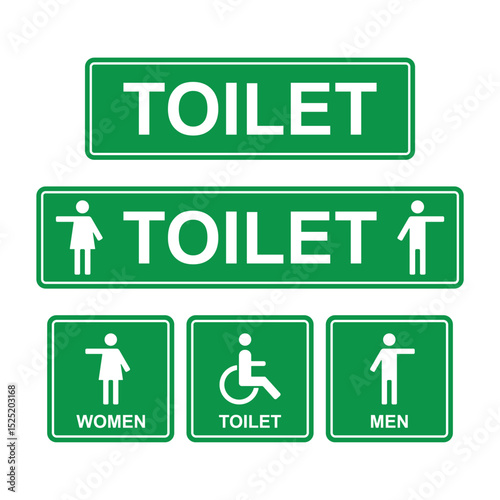 toilet symbol pack, toilet icon pack isolated on transparent background