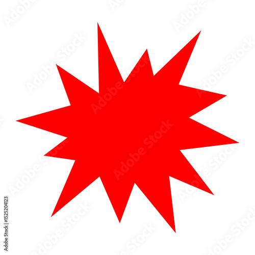 Wallpaper Mural red star burst Torontodigital.ca