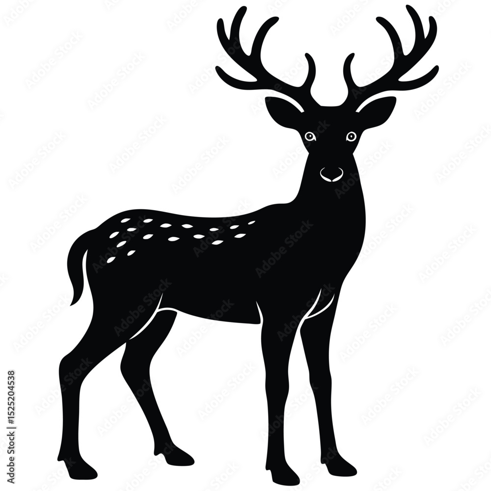 Obraz premium deer vector sihouette