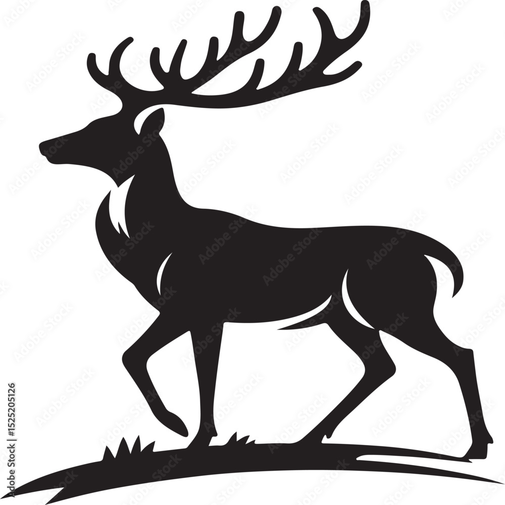 Obraz premium deer vector sihouette
