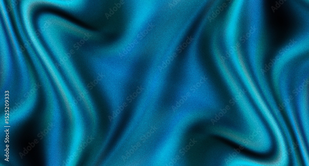 Fototapeta premium Abstract blue gradient background texture with noise blurred Fluid liquid grainy banner 