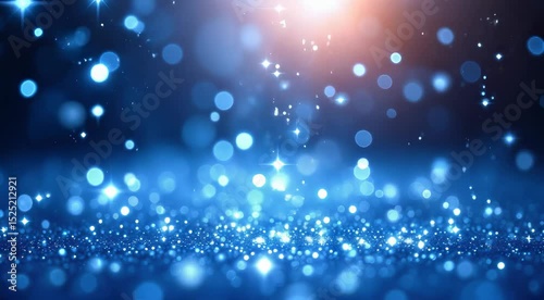 Sparkling Blue Glitter Background Perfect for Festive Events Celebrations and Holiday Presentations