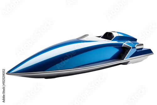 Sleek futuristic bobsled races fast