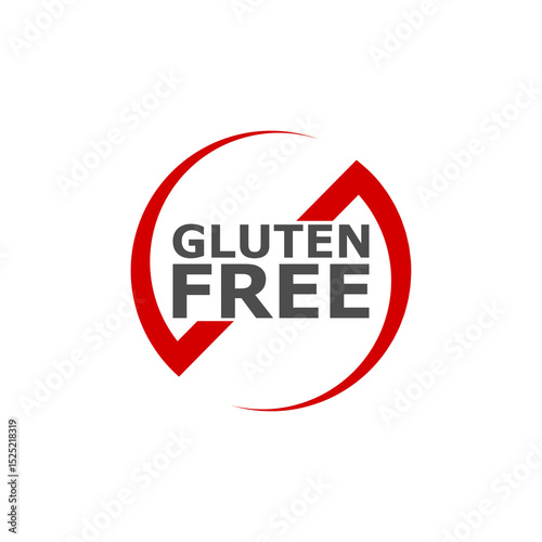 Gluten Free sign icon isolated on white background