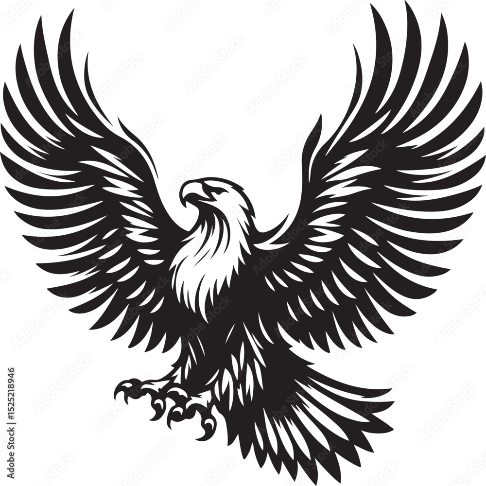 Obraz premium eagle vector sihouette