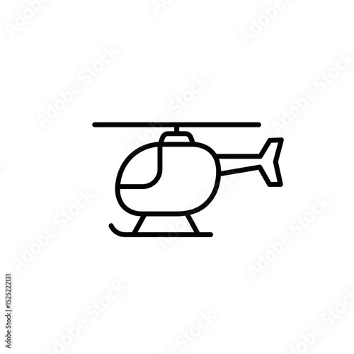 A helipad for landing helicopters on a skyscraper in the middle of the city. Transport for transporting people by air. Vector illustration