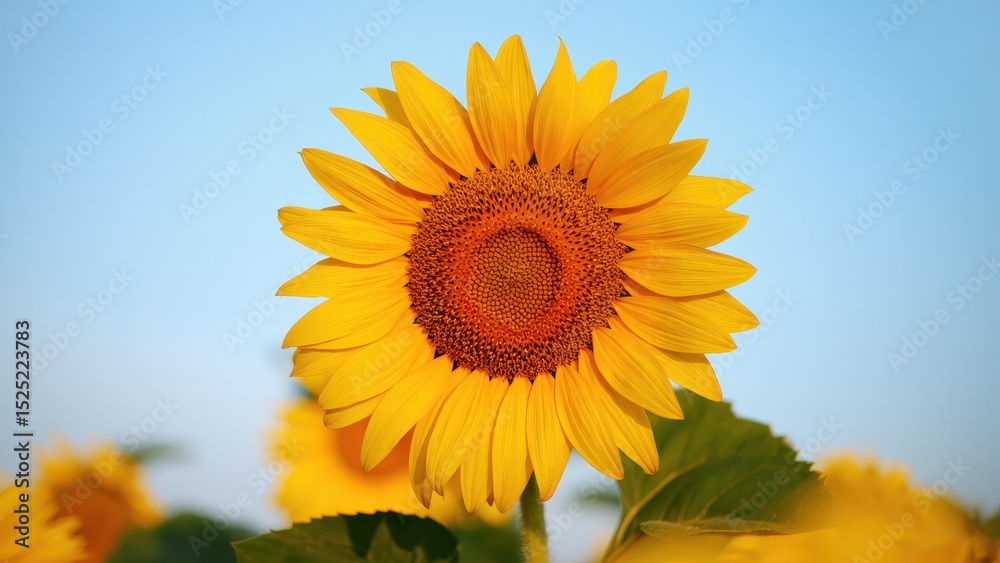 Obraz premium sunflower on blue sky