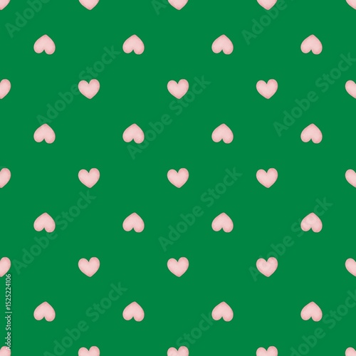 seamless pattern with pink hearts