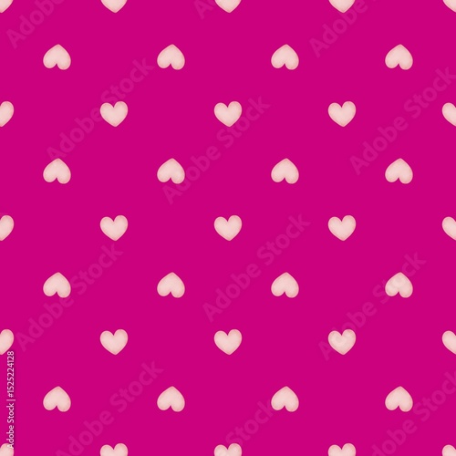 seamless pattern with pink hearts