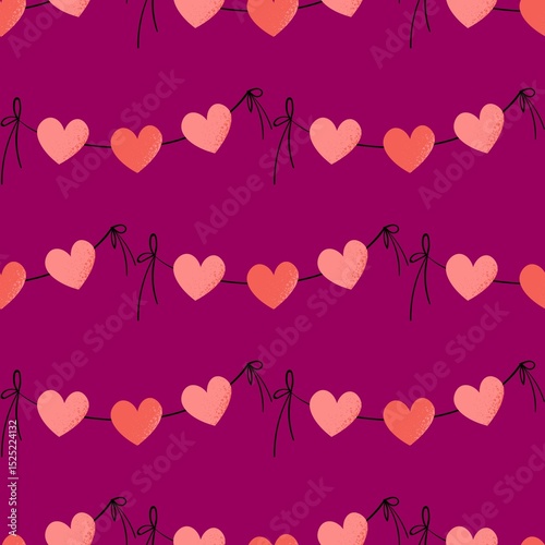 seamless pattern with hearts