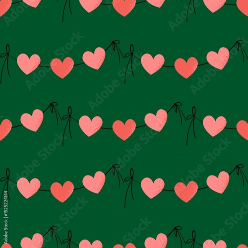 seamless pattern with hearts