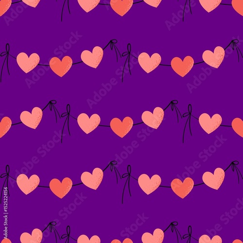 seamless pattern with hearts