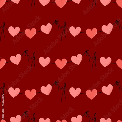 seamless pattern with hearts
