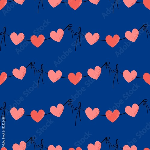 seamless pattern with hearts