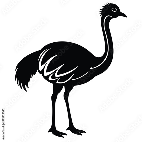 emu vector sihouette