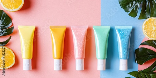 Tubes of face cleanser for sensitive skin