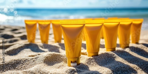 Tubes of facial sunscreen with hydrating properties