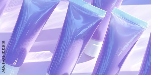 Tubes of facial toner with calming design