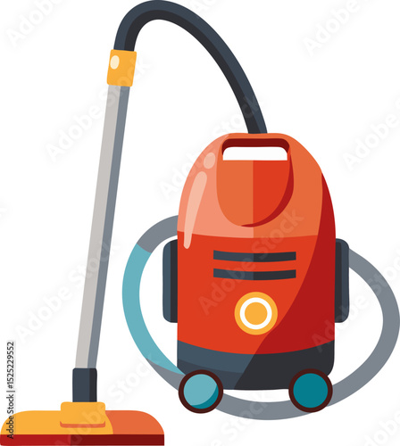 Vacuum cleaner vector line art icon ,black and white , white background 