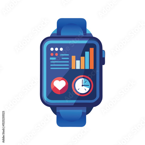 Smartwatch Fitness Tracker Health Monitoring & Activity Tracking on Your Wrist