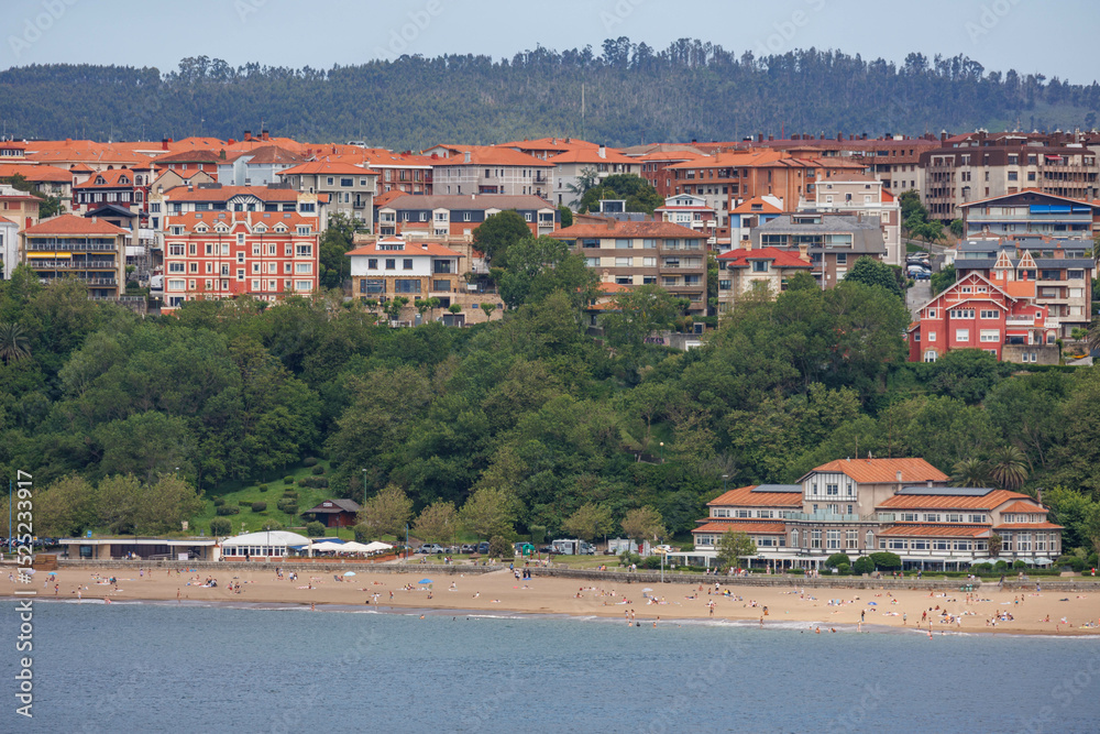Obraz premium Die baskische Hafenstadt Getxo in Spanien