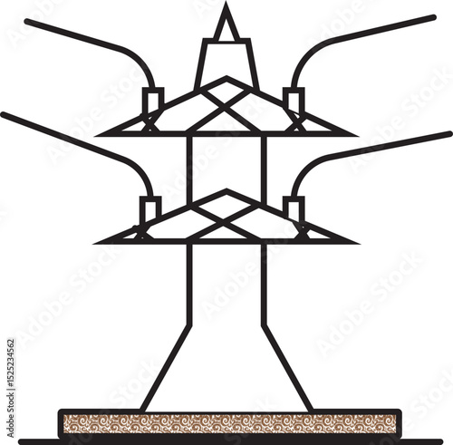 Electrical power transmission tower