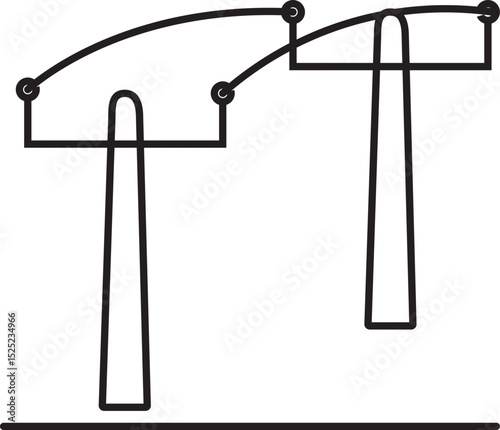 Electrical power distribution poles