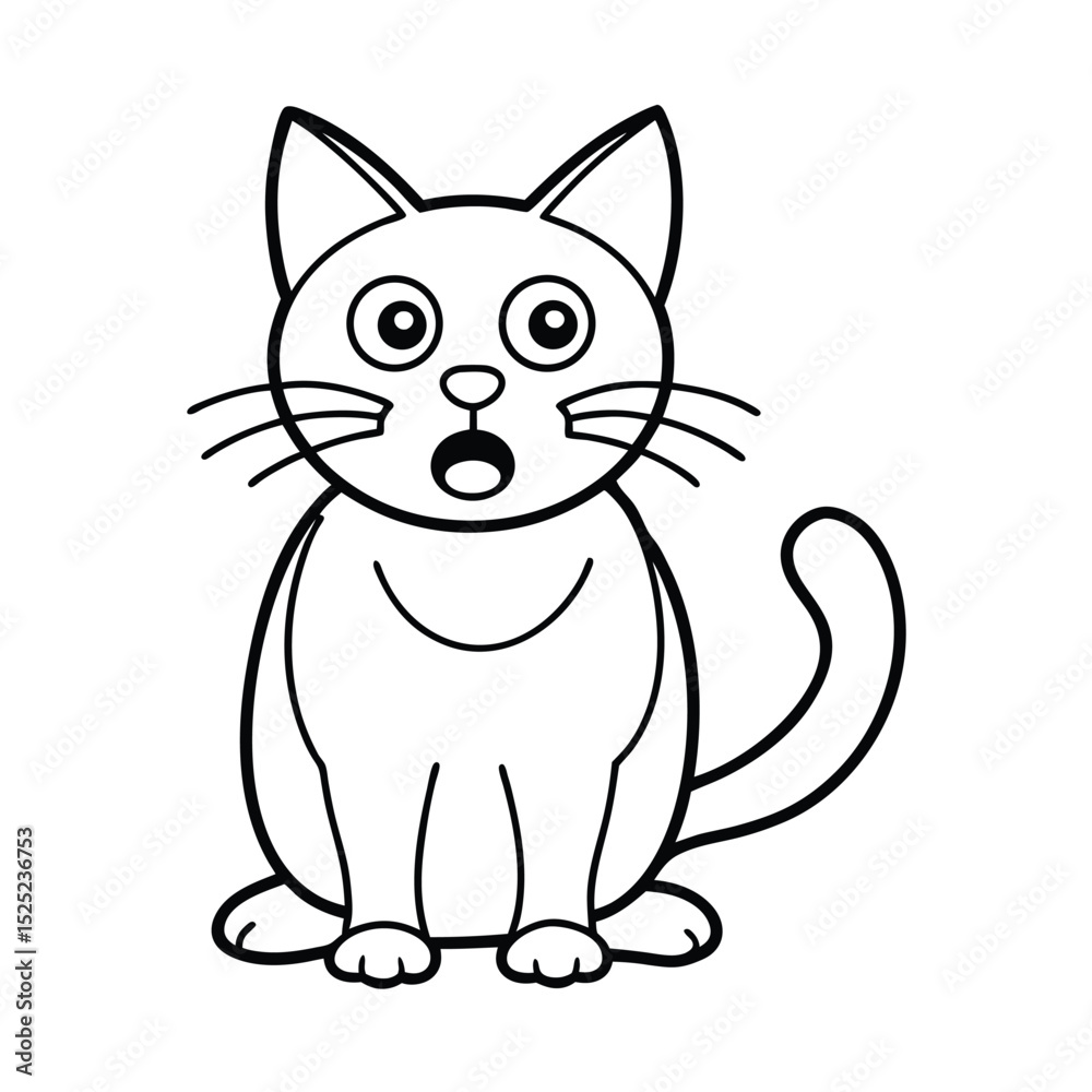 Obraz premium black cat with a bow