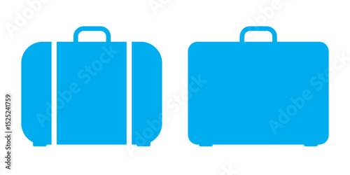 Valise, Baggage icons set. Luggage, travel bag, suitcase symbols. Vector icons