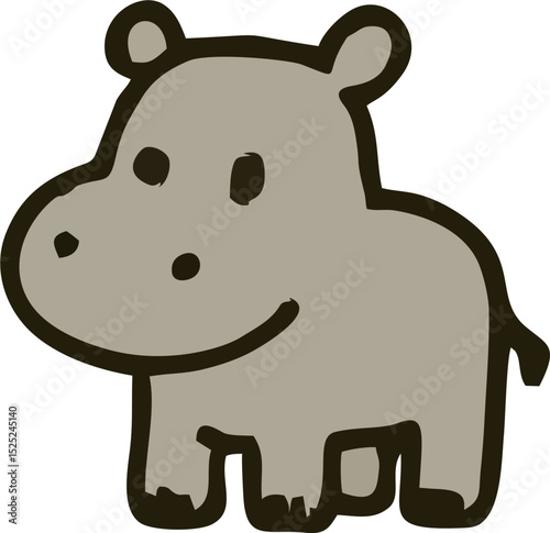 cute hippo