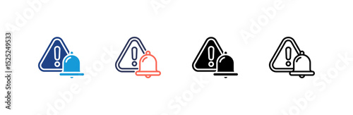 Interruption icon set multiple style collection