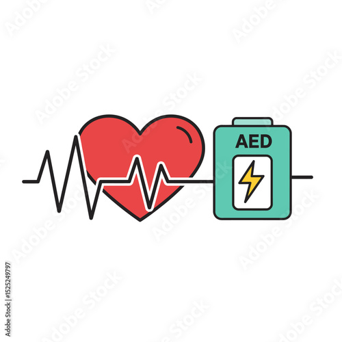 Line rate heartbeat. Medical monitor heart beat and rhythm. Electrocardiogram heart and pulse for monitor health. Vector Illustration.