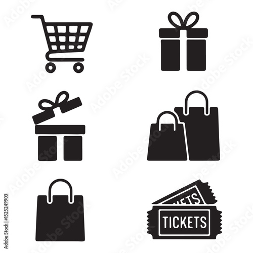 Shopping Icons & Symbols for E-commerce & Retail