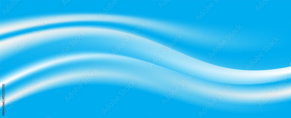 Fototapeta premium Abstract blue banner background. Graphic design banner pattern background template with dynamic curve shapes. eps 10