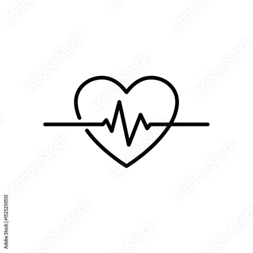 Line rate heartbeat. Medical monitor heart beat and rhythm. Electrocardiogram heart and pulse for monitor health. Vector Illustration.