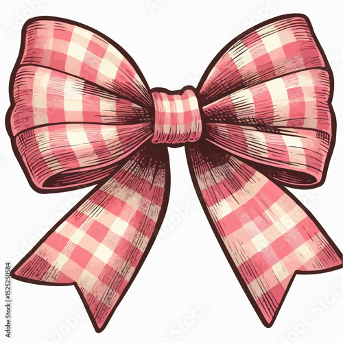 red bow isolated on white
