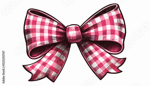 red bow isolated on white