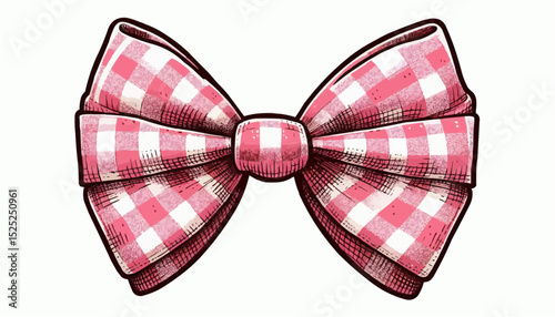 red bow isolated on white background