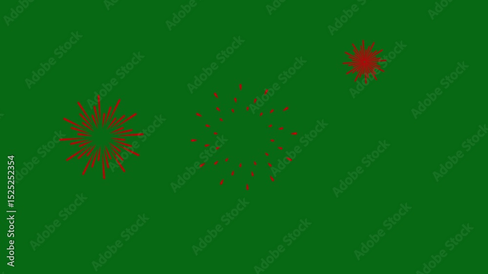 Circle Burst Motion Graphics in After Effects pop up, line, shiny, blast.Circles fireworks explosion line shape blast, ellipse blast green screen animation. 4K...