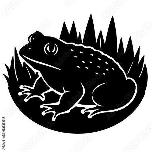 frog on a white background