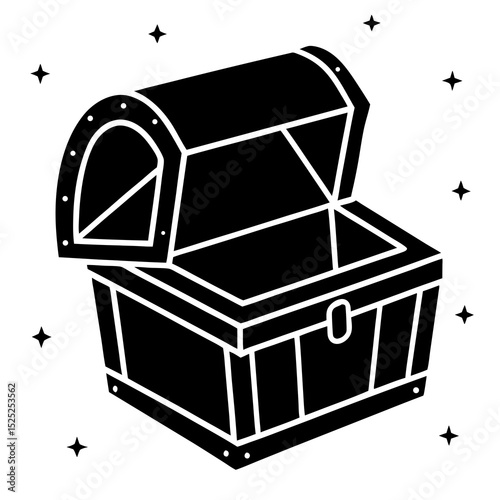 treasure chest vector illustration