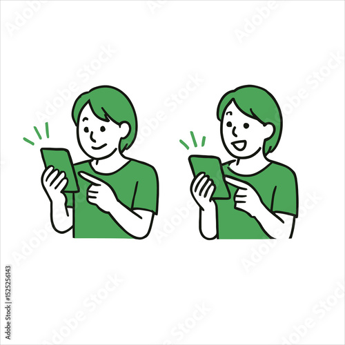 Cartoon vector illustration of a boy and girl, man and woman, and a child with a tablet, all people having fun eating food and drinking beer