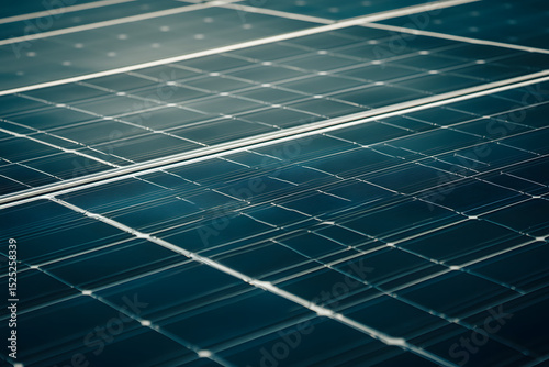 Close-Up of Solar Panel Texture – Glistening Surface Detail